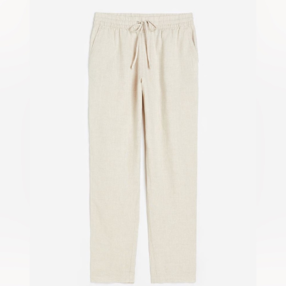 H&M Linen joggers/pants- NWT